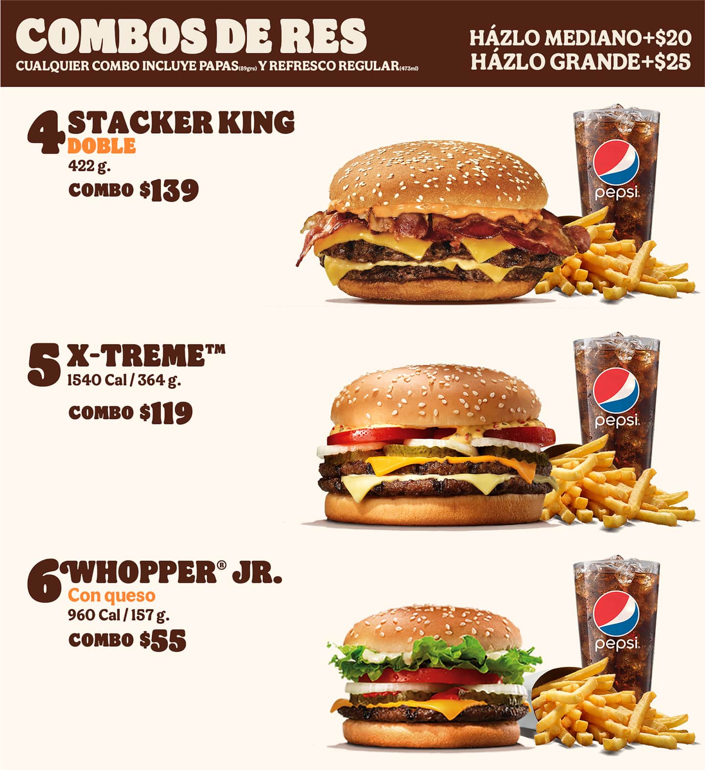 Menú Digital Burger King