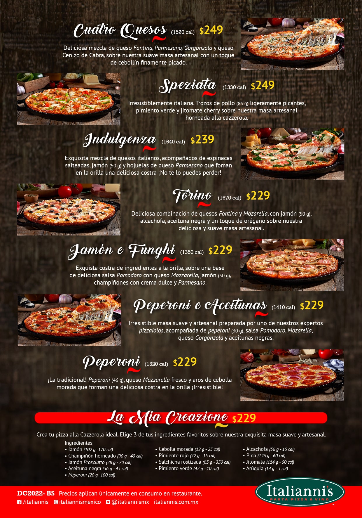 Diptico Pizzas Essenza Z2 4 